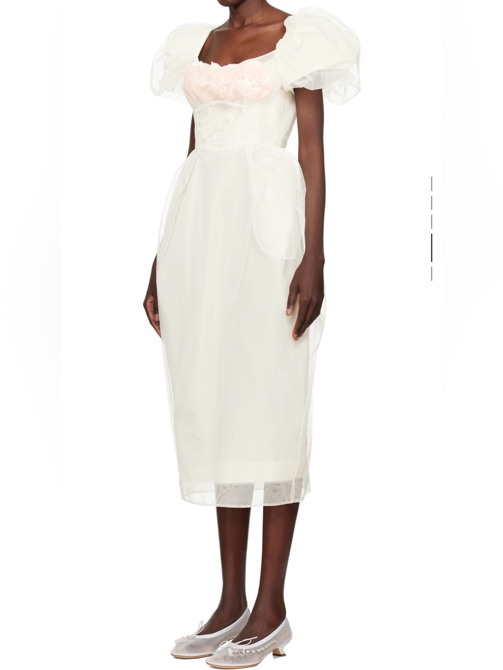 Simone Rocha Exclusive Bridal Carnation Ivory Tulle Dress UK 12 / US Large NWT - Picture 5 of 16